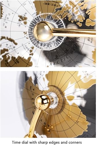 Miniatura 2 de ZAJ Globo transparente decorativo globo acrílico transparente globo con soporte de metal para decoración del hogar, oficina, escritorio, estudio,