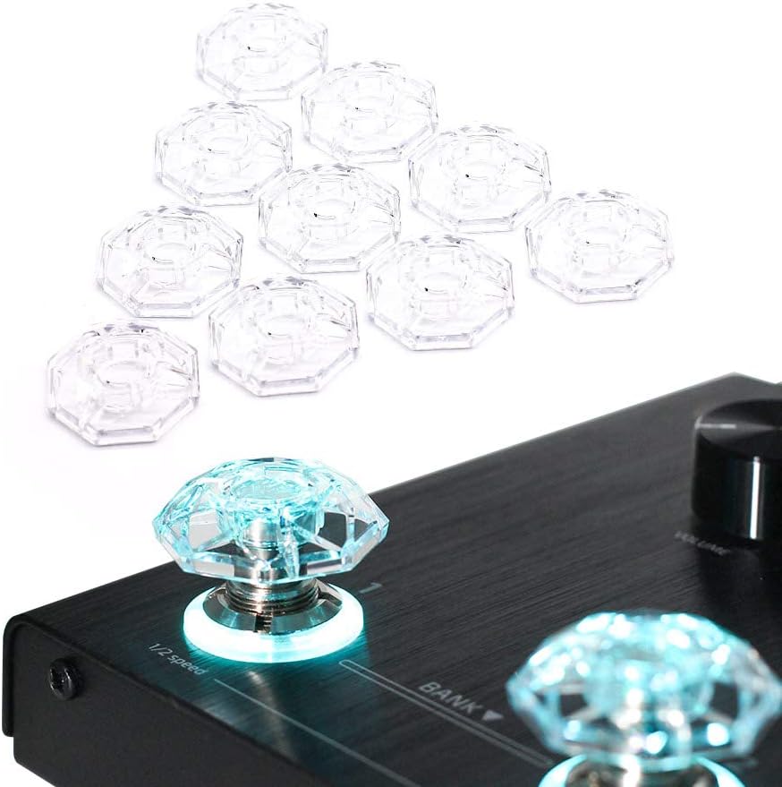 Hotone Karat Cap Transparent Cover for Foot Switch Switch Protector Upper Pedal Button - Pack of 10
