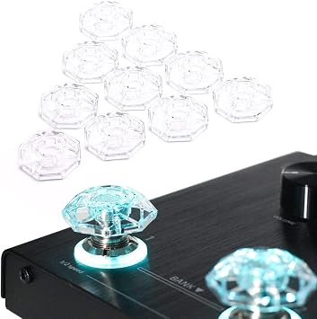 Hotone Karat Cap Transparent Cover for Foot Switch Switch Protector Upper Pedal Button - Pack of 10