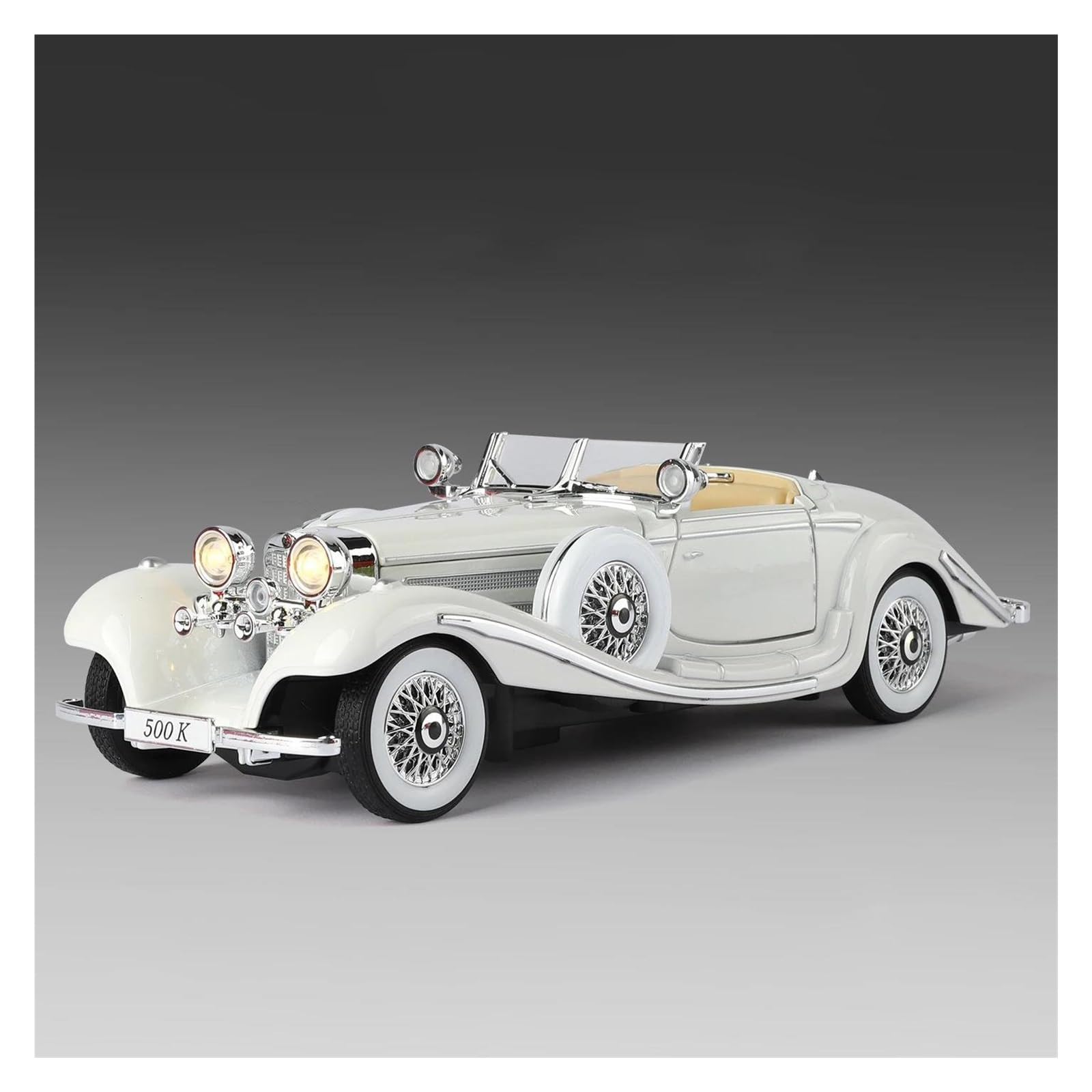Btwodian Scale Model Car For Benz 500K 1936 Diecast Model Car