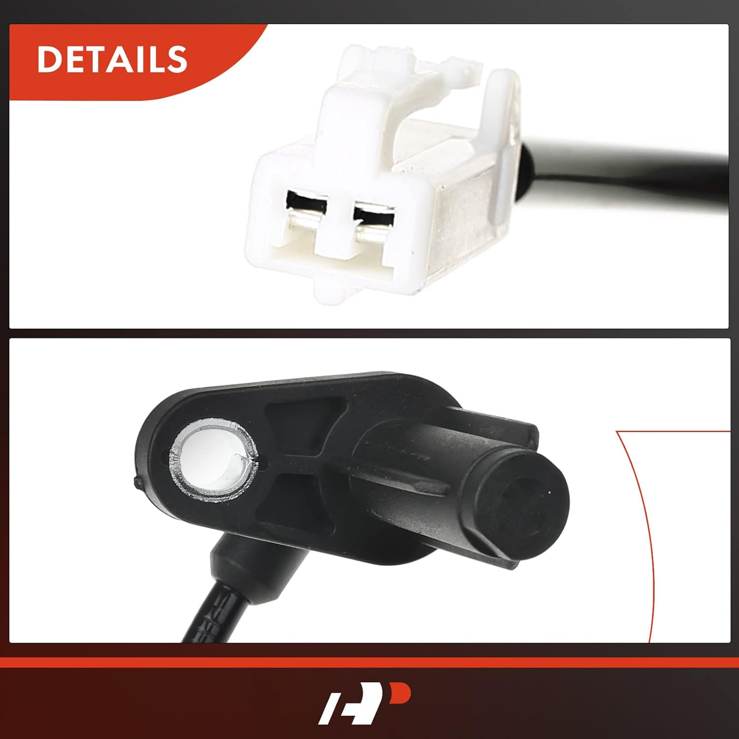 A-Premium ABS Wheel Speed Sensor Compatible with Toyota Models - Venza 2009-2015, Sport Utility - Rear Driver and Passenger Side, 2-PC Set, Replace# 89546-0T011, 89545-0T011