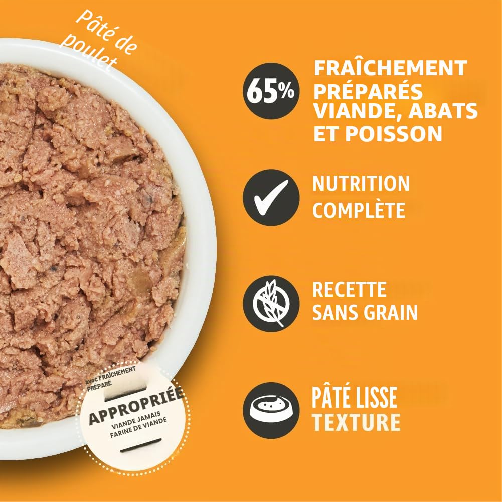 Lily's Kitchen Pâtée moelleuse naturelle en barquette pour chats adultes, recettes sans céréales, multipack (32 x 85g barquettes)
