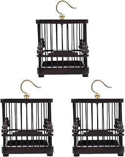 balacoo 3 pcs Container Scorpion Mimic Firefly Caterpillars Wooden Outdoor Indoor Carrying Useful Wood for Portable Critter Cage Cricket House Breeding Handheld Bird