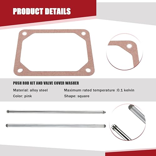 Miniatura 6 de 3 juntas de cubierta de válvula de automóvil, junta de cubierta basculante con 2 putters, buen reemplazo de sello 690981 y 690982 para Briggs y
