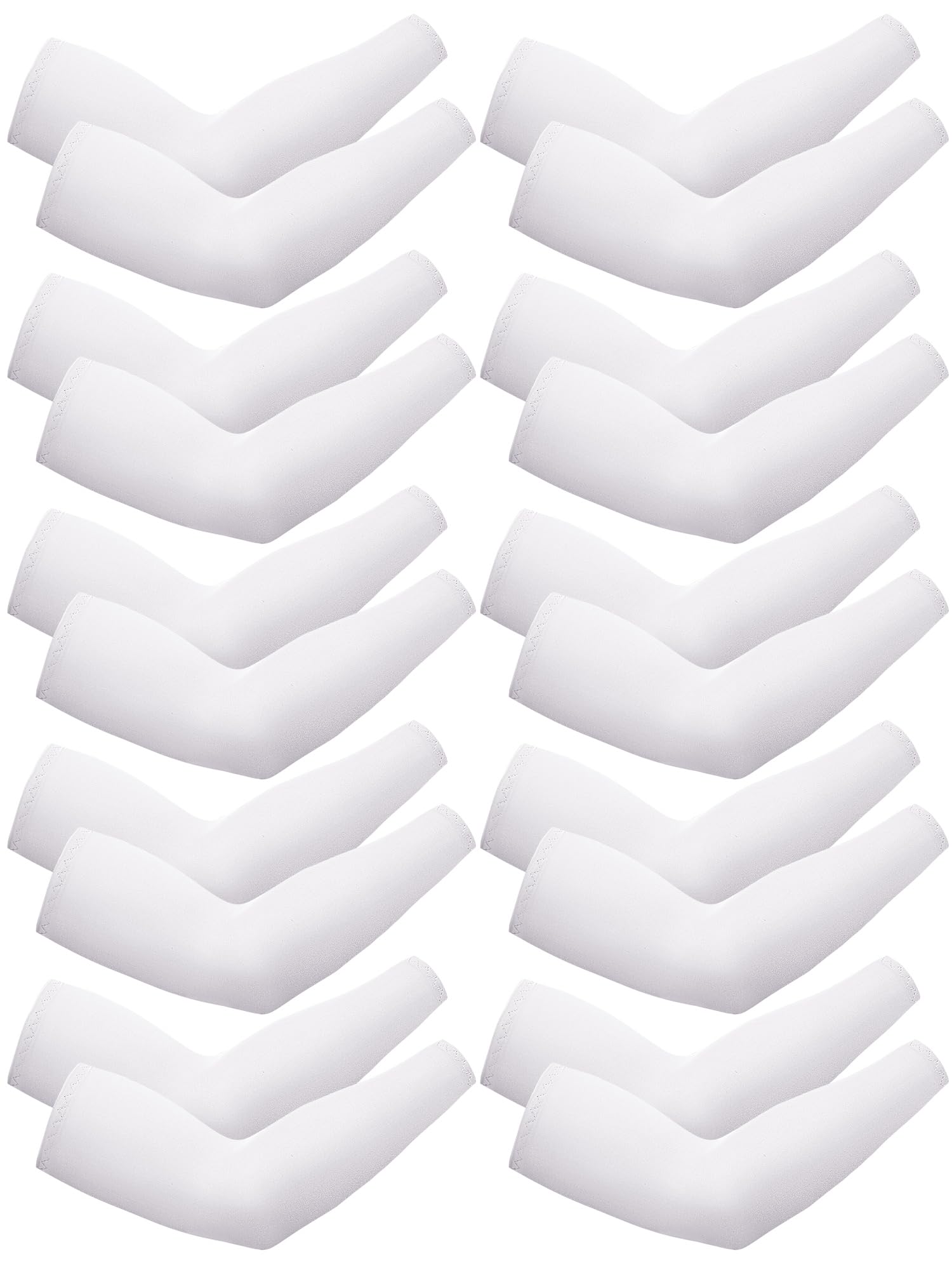 Boao 10 Pairs UV Sun Protection Arm Sleeve for Men Women Work Cooling Tattoo Cover Up Compression Sleeves for Cycling Fishing