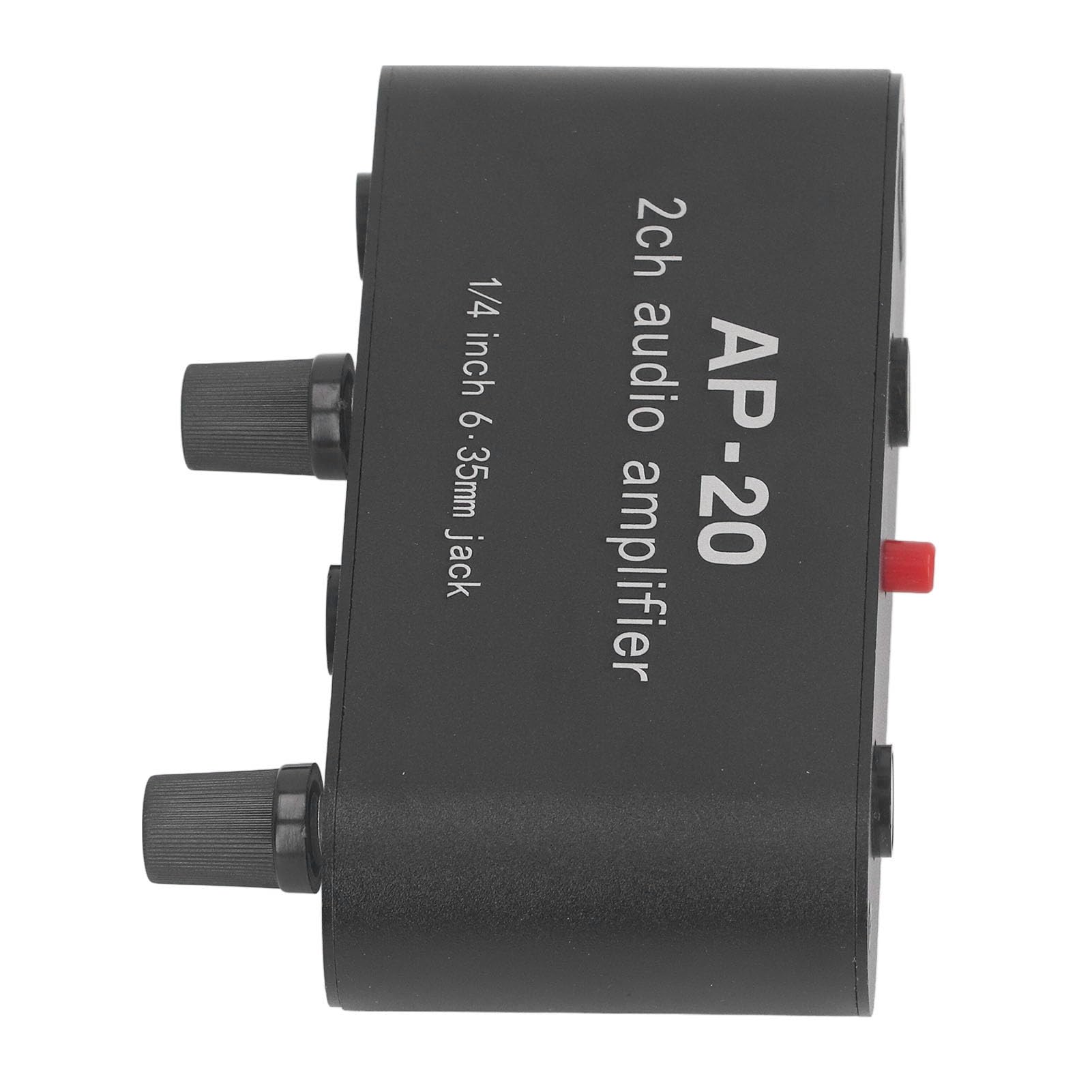 Tonvorverstärker Zweikanal Mikrofon Verstärkervorverstärker 1/4 Zoll 6.35mm 0-20DB Verstärkung DC5V-12V