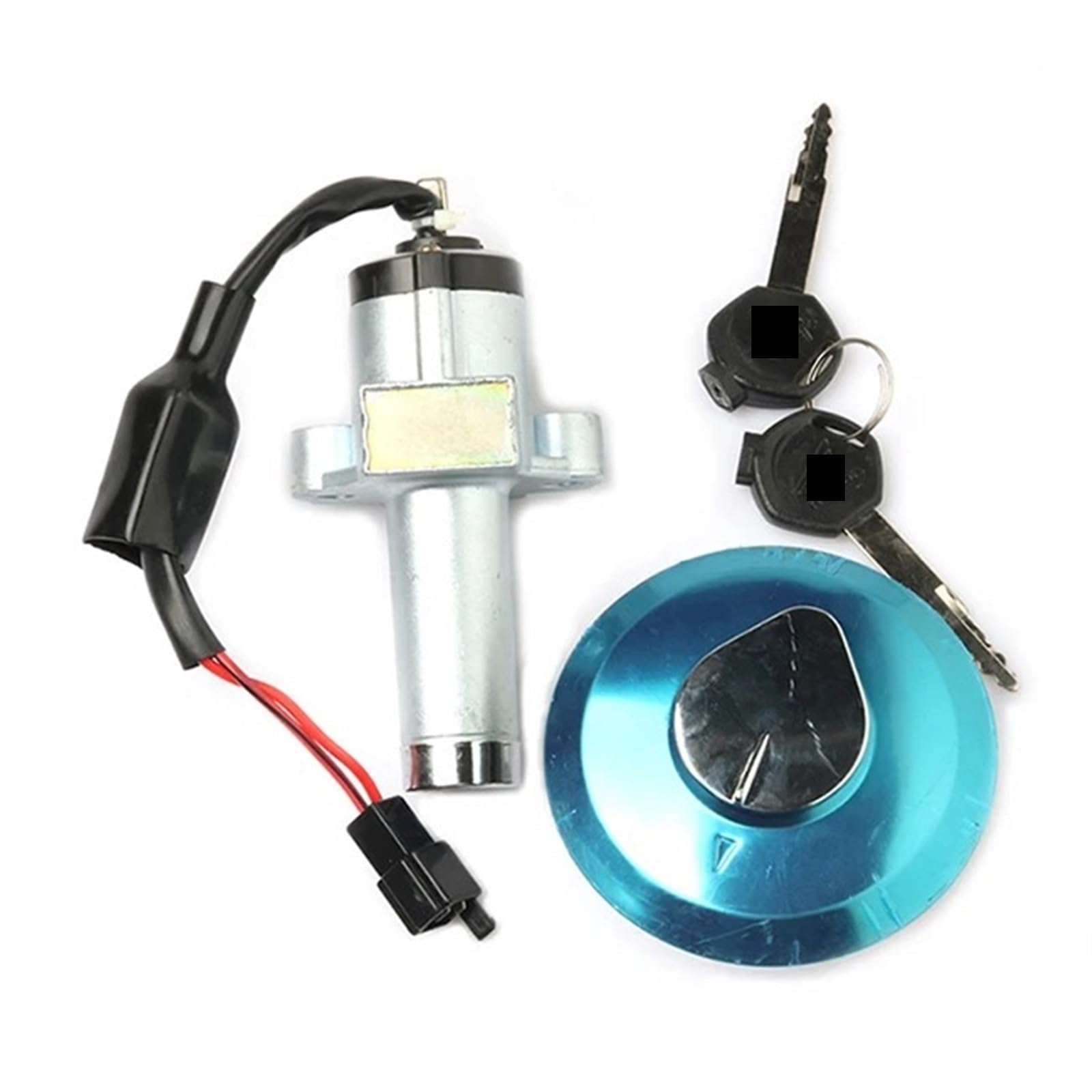 para CB125 CB125F CB 125F 125 Ace CG125 Y XL125 Interruptor Encendido Llave La Tapa Depósito Combustible Cerradura Panel Lateral Tanque Interruptor Ignición Moto(Switch Assy)