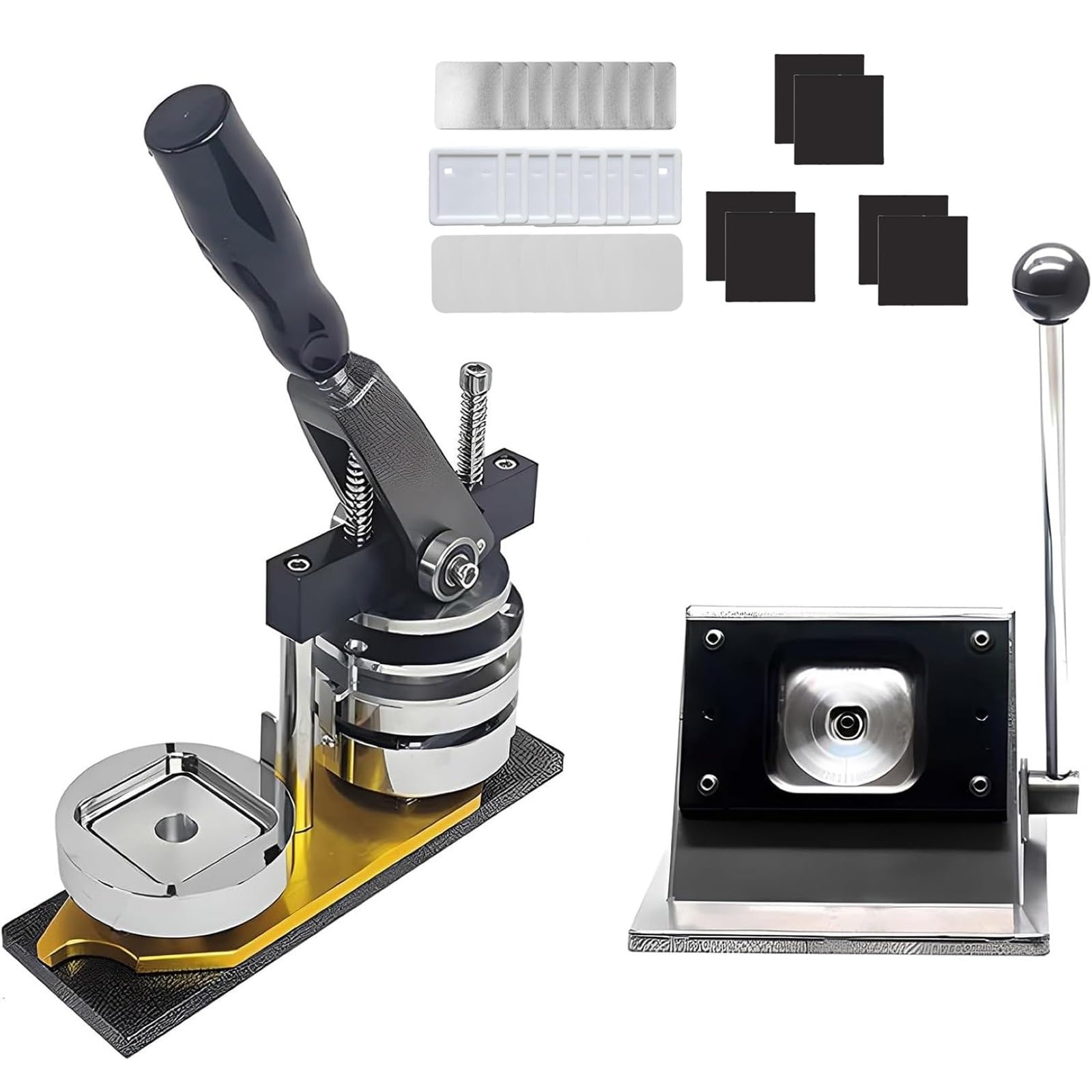 GTHTUHFD Diy Fridge Magnet Maker Machine, 2In/5Cm Square Magnet Maker Machine, With 100 Sets Of Consumables For Refrigerators And Brooch, Badge Maker Machine Kit