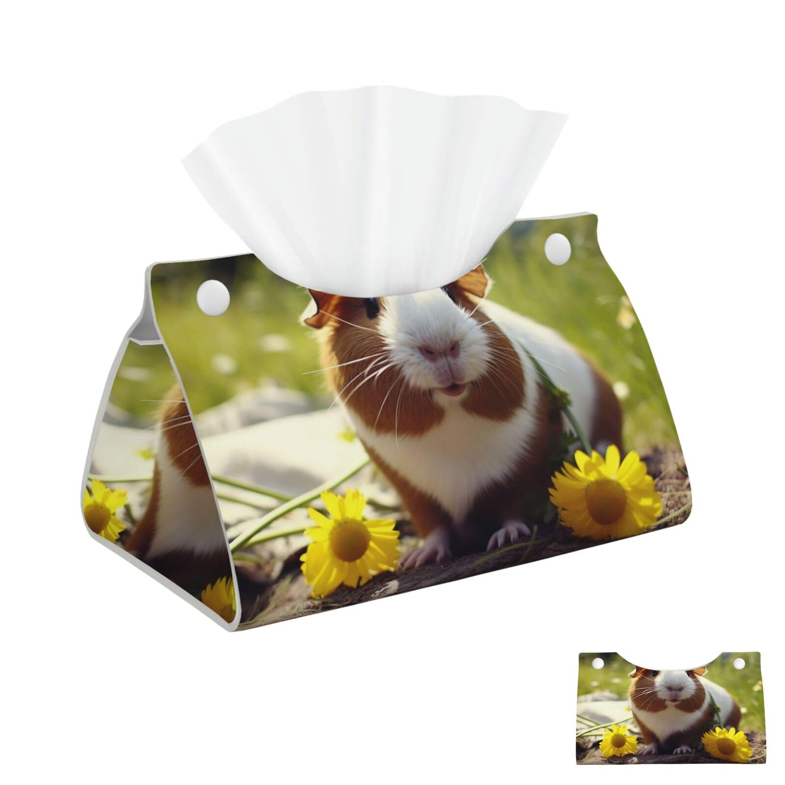Guinea Pigs Funny Tissue Box Cover Square Cube Boxes