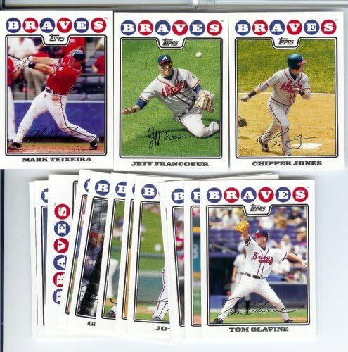 Atlanta Braves Baseball Cards - 5 Years Of Topps Team Sets 2004,2005,2006,2007, & 2008 - Includes ALL regular issue Topps Cards For 5 Years - Includes Stars, Rookie Cards & More!