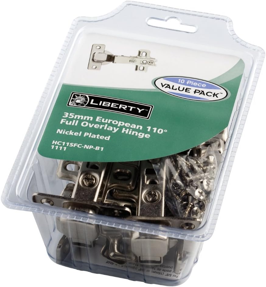 Liberty Hardware HC11SFCNPB1 110Degree Full Overlay Concealed Hinge