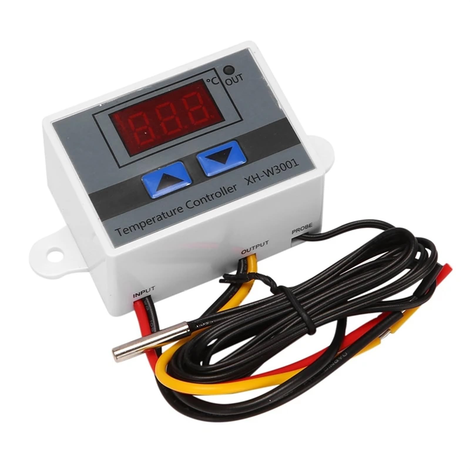 Controlador de temperatura LED Digital 5X 220V Control de termostato 10A con interruptor controlador de incubación de pantalla Digital