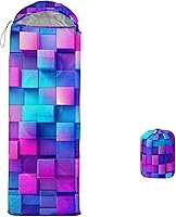 Vista 33 de AILONEN Cute Frog Green - Saco de dormir para acampar, ligero e impermeable, 3 estaciones de clima cálido y fresco, compresión portátil de viaje