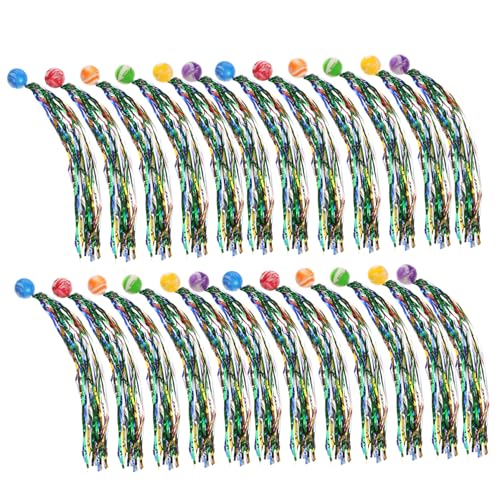Toyvian 40 Piezas Pelota saltarina Dorada saltarinas de Cinta de Colores Pelota Que rebota Bolas saltarinas Bolas de Rebote para inflables de Halloween Bolas a Granel