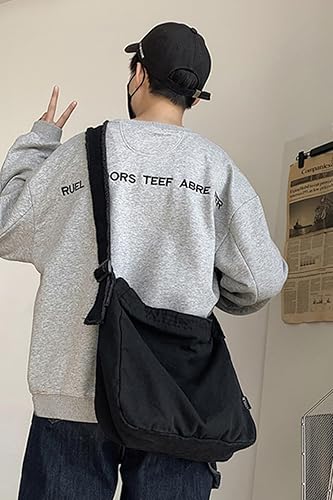 Miniatura 6 de Bolsos de lona para mujer, bolsos de hombro grandes, bolsas cruzadas informales, bolsa de mensajero, bolsa de compras, viajes