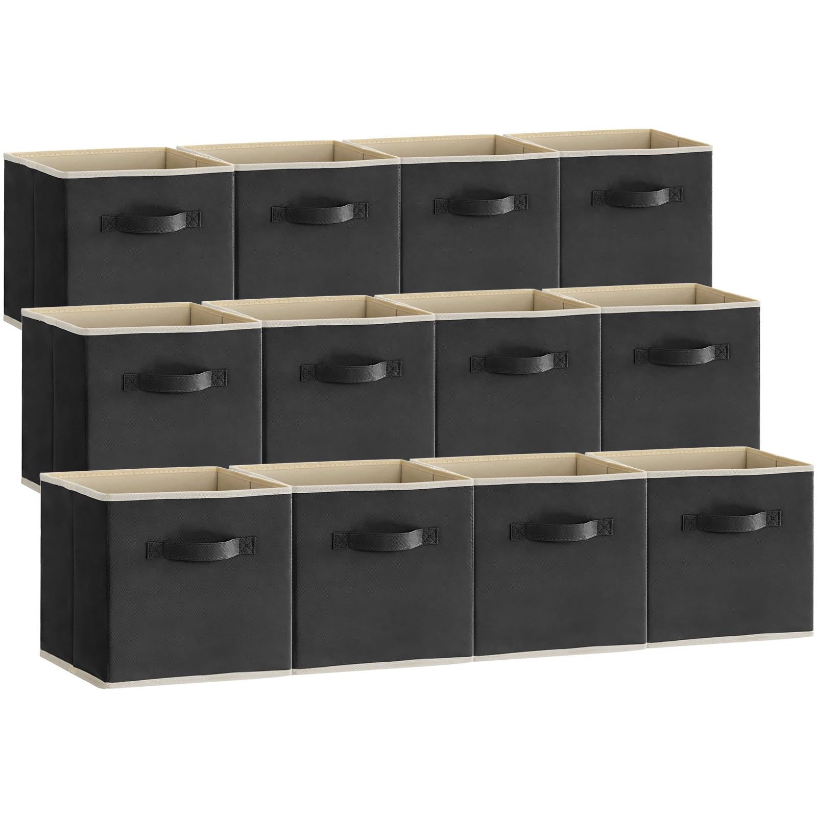 Lifewit Opvouwbare kubusjes, decoratieve opbergmanden van stof