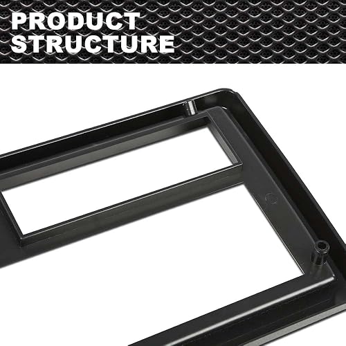 Miniatura 7 de Placa de radio con borde rojo compatible con El Camino Monte Carlo SS 1981 1982 1983 1984 1985 1986 1987 1988 negro