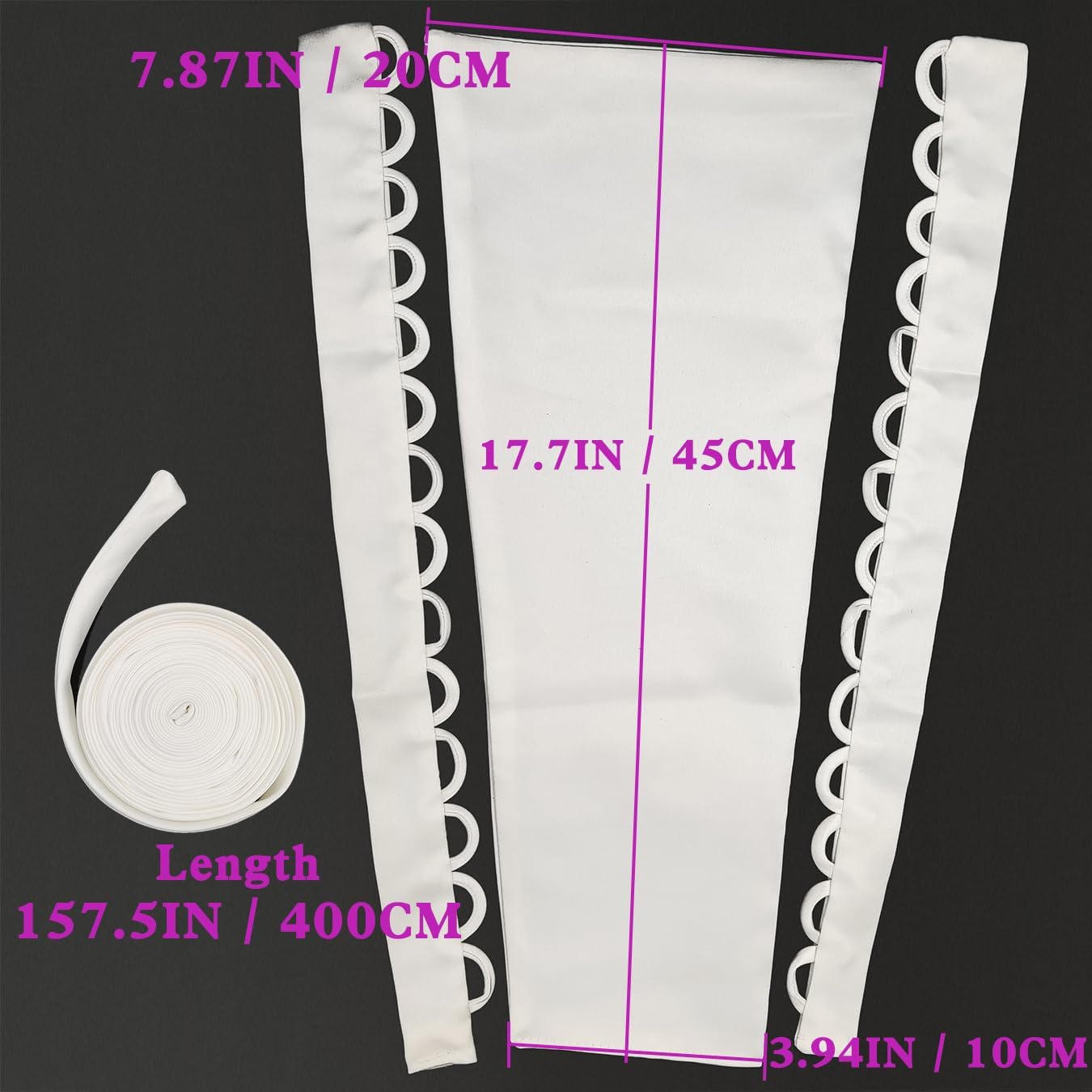 SHYMMUO Corset Back for Dress Zipper Replacement Lace Up Satin Corset Kit for Wedding Dresses or Prom Dress - Image 2