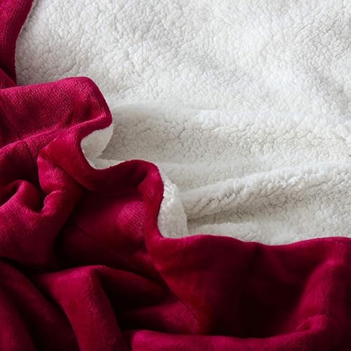 Miniatura 5 de NANPIPER Manta de franela reversible, manta de sherpa, súper suave, mullida, de microfibra de felpa, para regalo