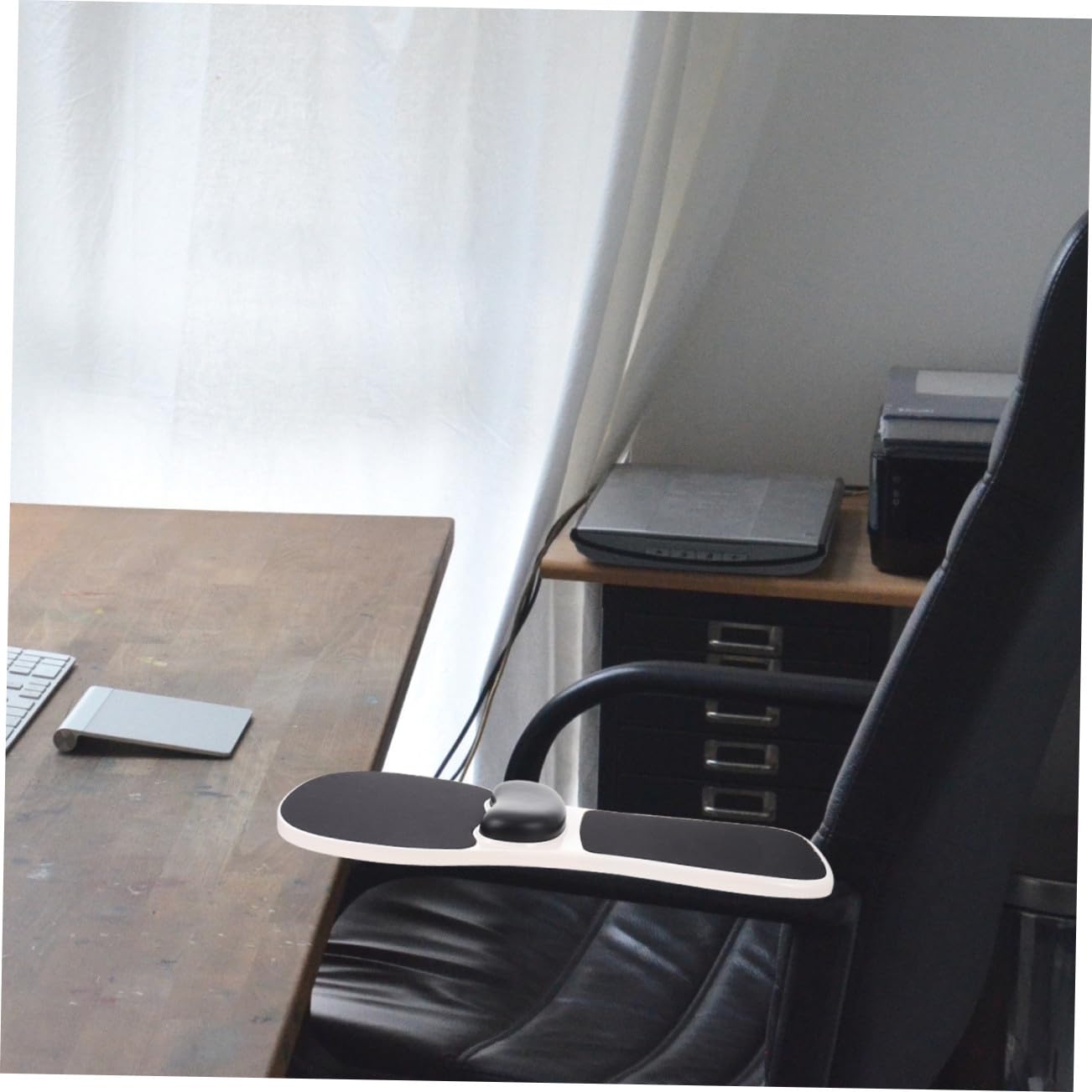 Tappetino Mouse Poggiapolsi in Memory Foam Nero per Desktop