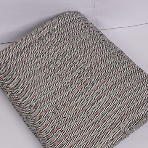 Bloc imprimé couette couverture bohème kantha coton 90x108