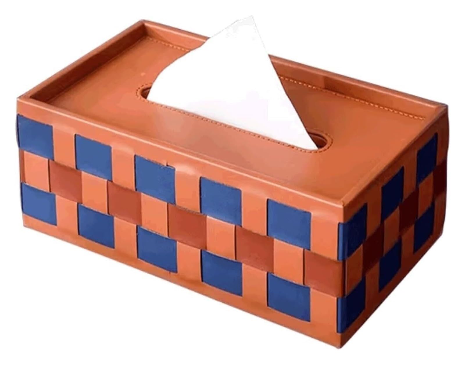 PU leather tissue box Leather Rectangle Tissue Box Cover Napkin Dispenser 24x14x9.5cm