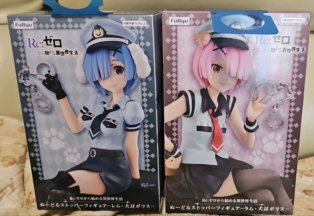 Amazon | リゼロ フィギュア ぬーどるストッパー レム&ラム 犬耳