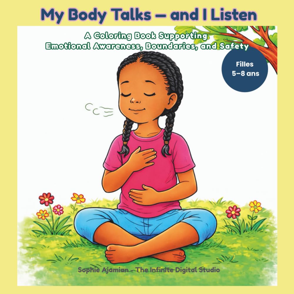 My Body Talks — and I Listen: A Coloring Book Supporting Emotional Awareness, Boundaries, and Safety (Grow Safe & Strong – Coloring Stories for Kids)