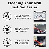 Vista 4 de Grill Rescue Cabezal de Limpieza de Raspador Reemplazable para Barbacoa, Cepillo de Parrilla Sin Cerdas - Herramientas Raspadoras Duraderas y Únicas