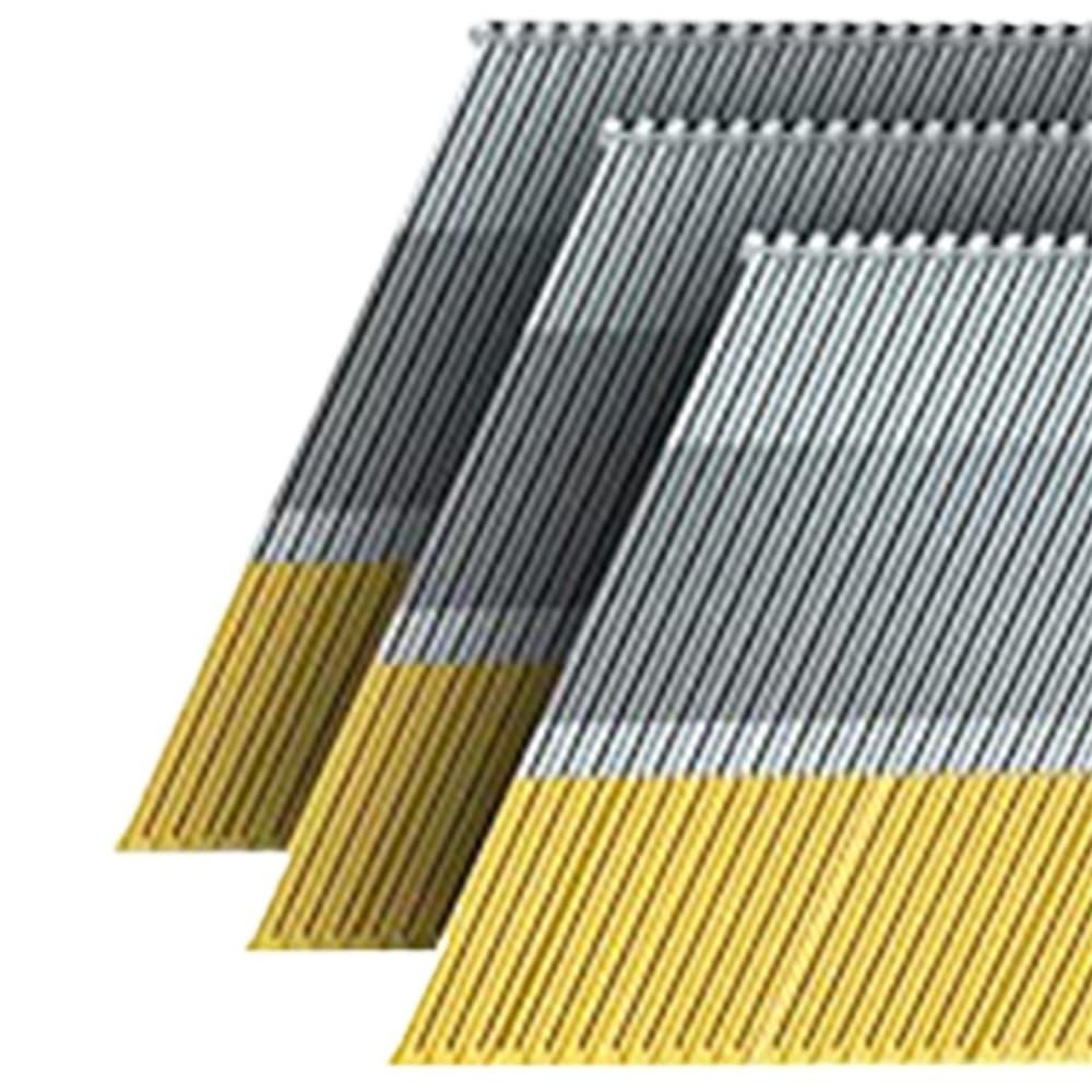 Chiodi per graffette per incorniciatura 900 chiodi di finitura angolati calibro 15, zincati da 2-1/2 pollici, 2, 1-1/4, punta a scalpello