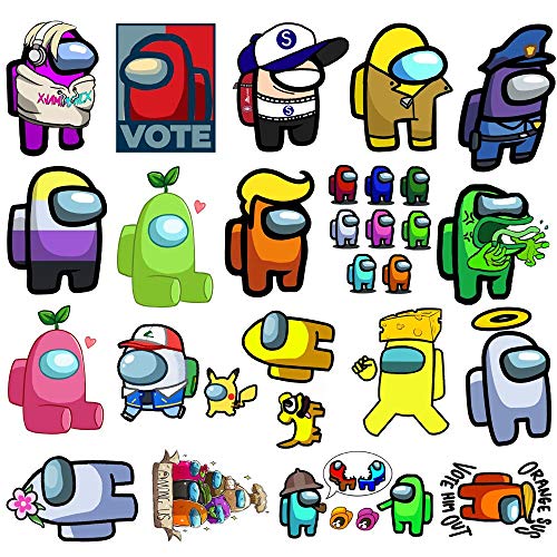 200 PCS Vinyl Waterproof Among Us Stickers - Video Game Stickers Cartoon Decals for Laptop Water Bottles Luggage Computer Cellphone Skateboard - DIY Decoration Gifts for Teens