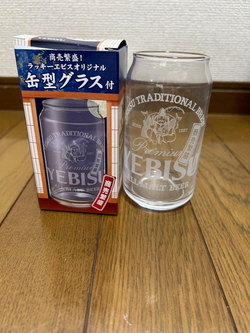 ヱビスビール 缶型グラス エビスビール ラッキーエビスオリジナル 缶型
