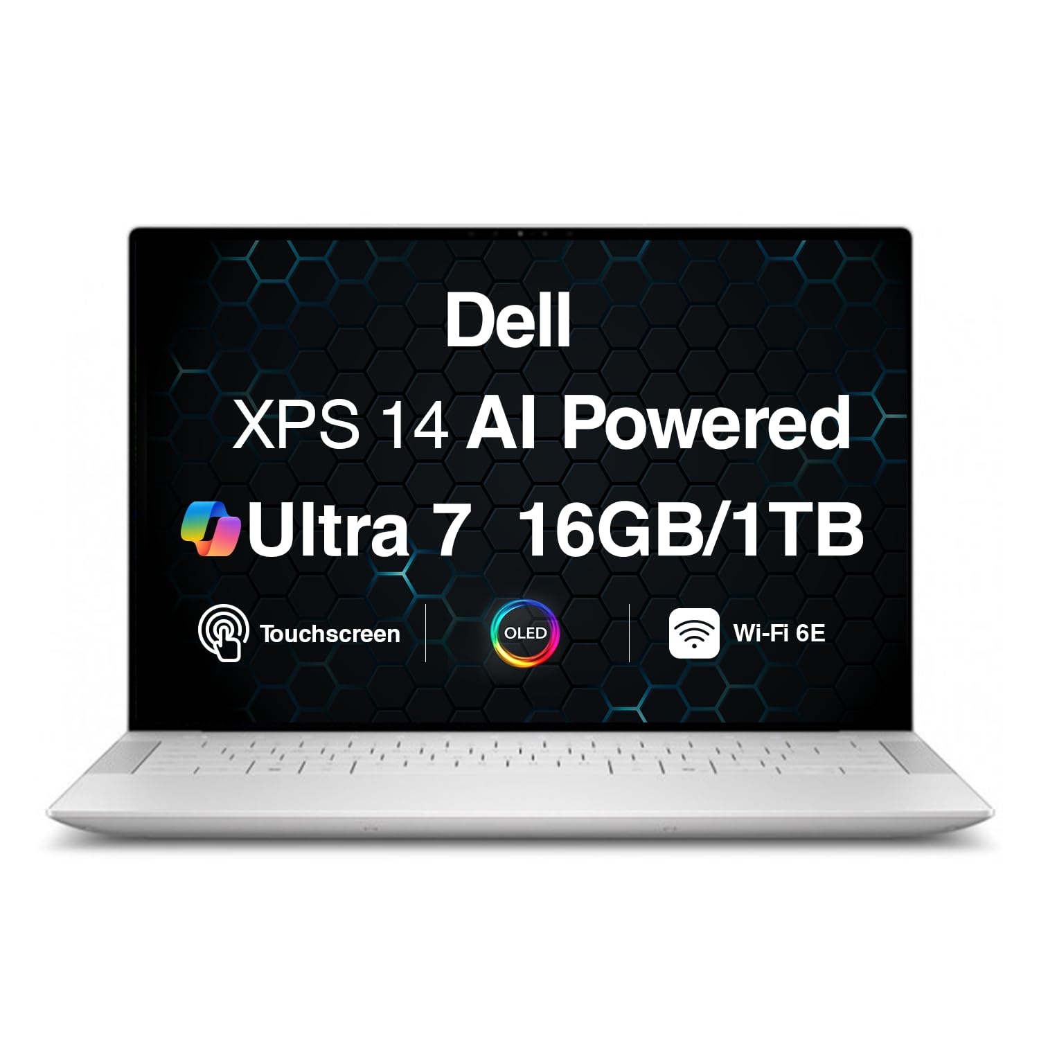 XPS 14 9440 AI Powered Laptop 14.5" 120Hz Touchscreen OLED 3.2K (Intel Ultra 7-165H, RTX 4050 6GB, 16GB LPDDR5X, 1TB PCIe SSD, Backlit KB, Fingerprint, 3 Thunderbolt 4, WiFi+BT, Win 11 Pro)