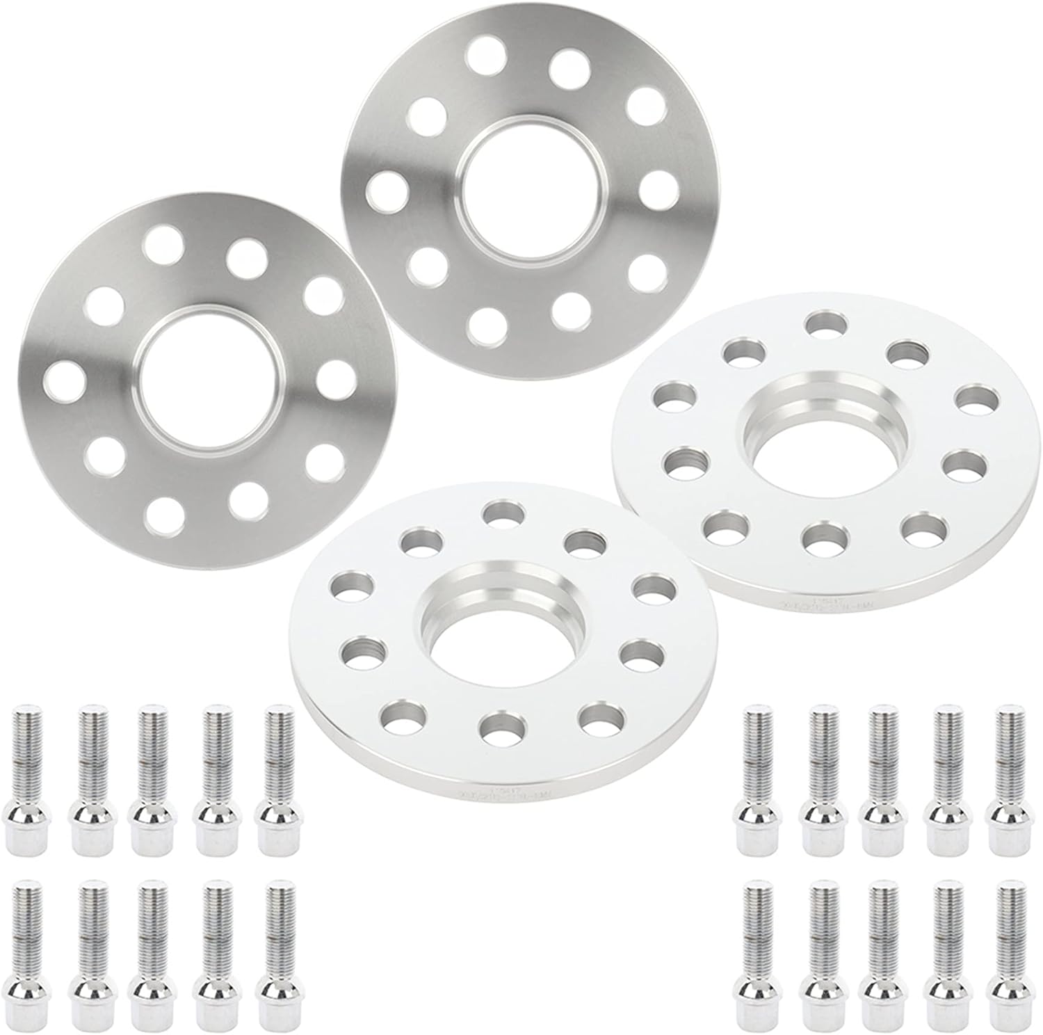 0.39" 5x100/5x112 Hubcentric Wheel Spacers Fits for S8 2001-2003 2007-2010 2013-2015, for RS4 2007-2008, 14x1.5 Thread Size 57.1mm Hub Bore Wheel Accessories Parts