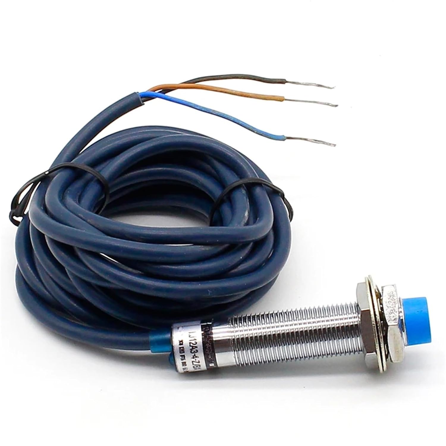 M12 4mm DC 5V NPN NO LJ12A3-4-Z/BX-5V Cylinder Inductive Proximity Switch Voltage 5VDC 1Pcs