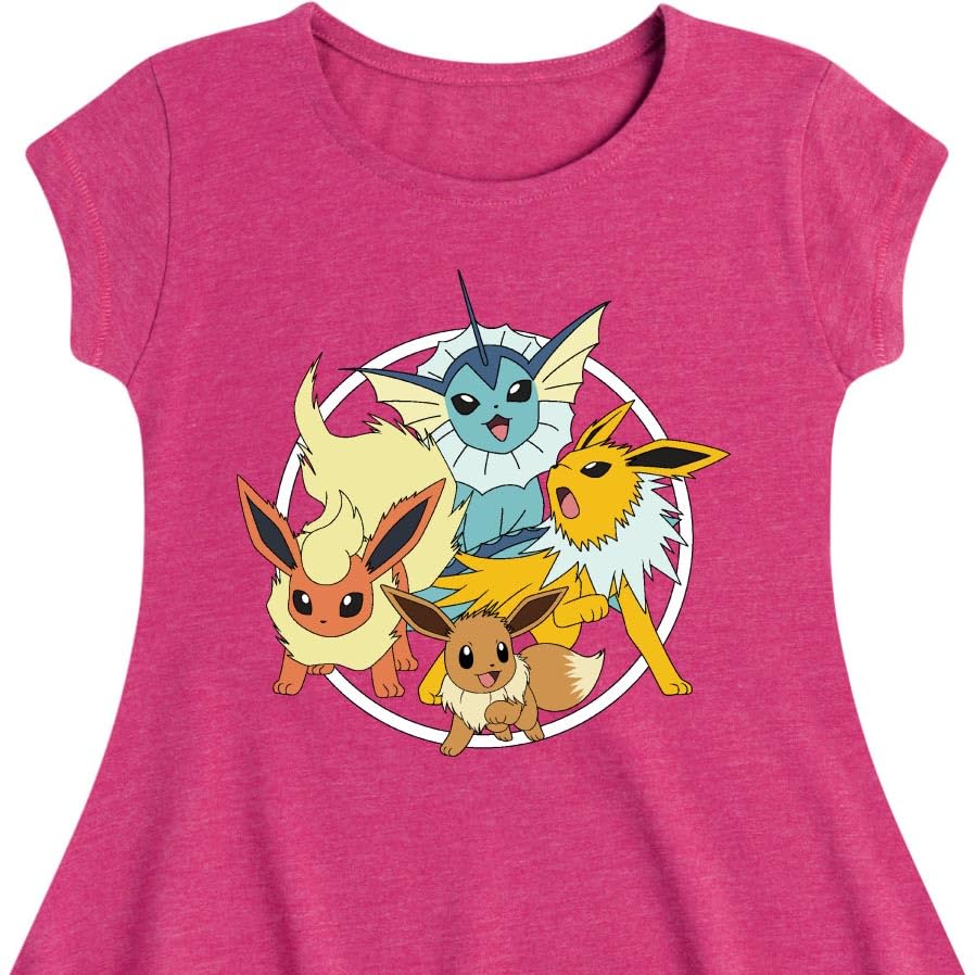 HYBRID APPAREL - Pokémon - Pikachu Collegiate - Youth Girls Fit & Flare Dress2