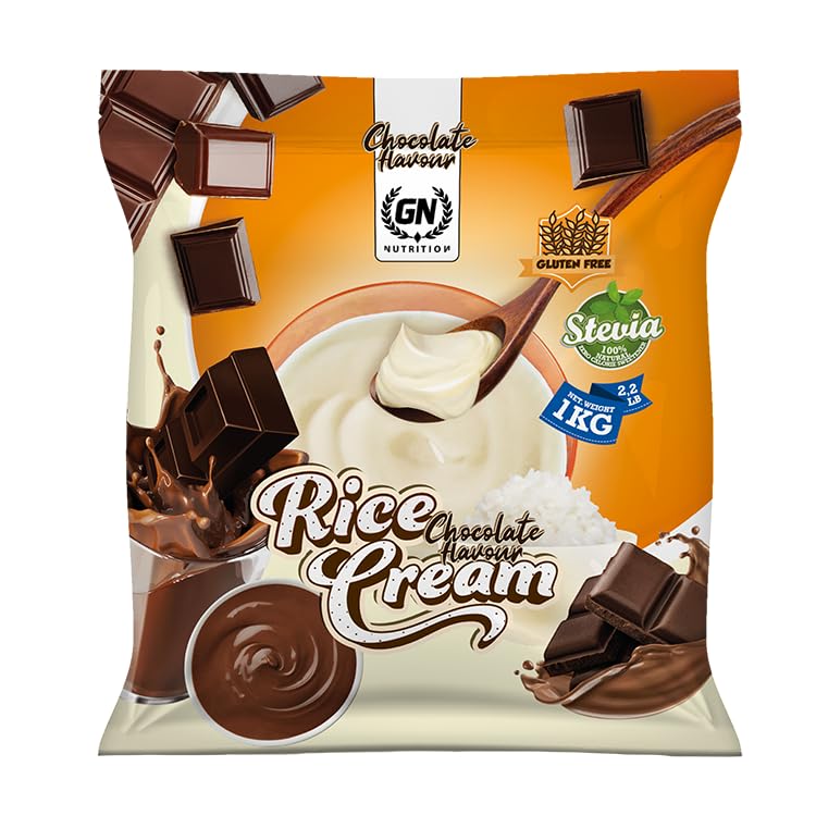 GN NUTRITION Rice Cream 1 kg | Sabor CHOCOLATE | Ideal para Desayuno y Post Entreno | Fácil Disolución y Textura Suave