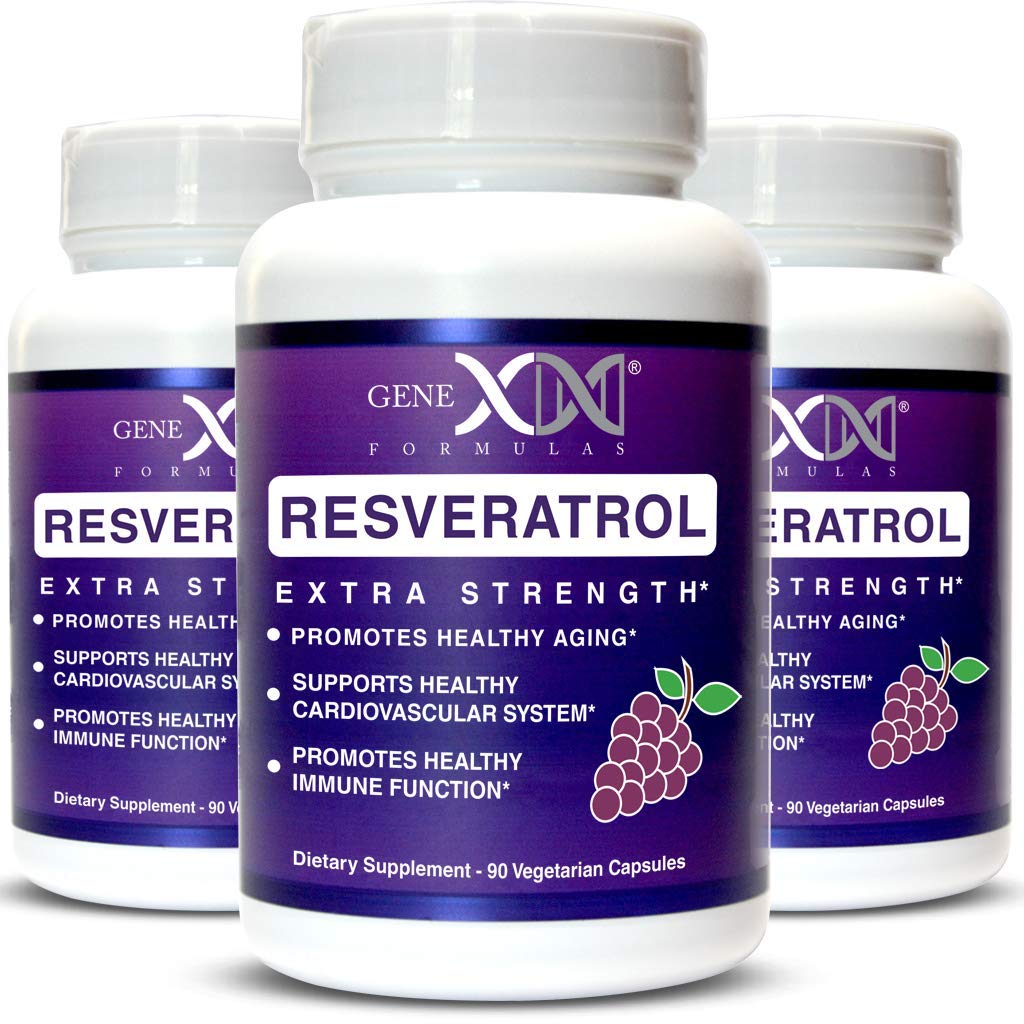 Buy GENEX 1500mg Resveratrol with BioPerine for Absorption (3 Pack) TransResveratrol s from