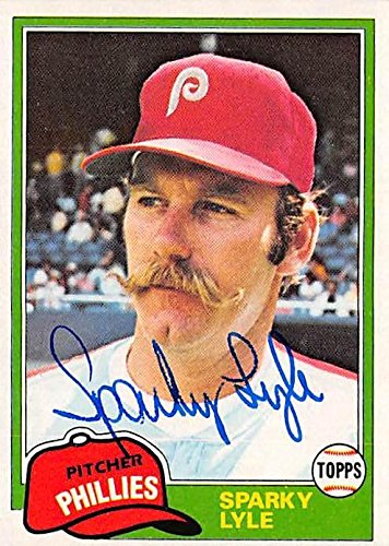 Sports Memorabilia Autograph Warehouse 301855 Sparky Lyle Autographed Baseball Card - Philadelphia Phillies 1981 Topps No. 719