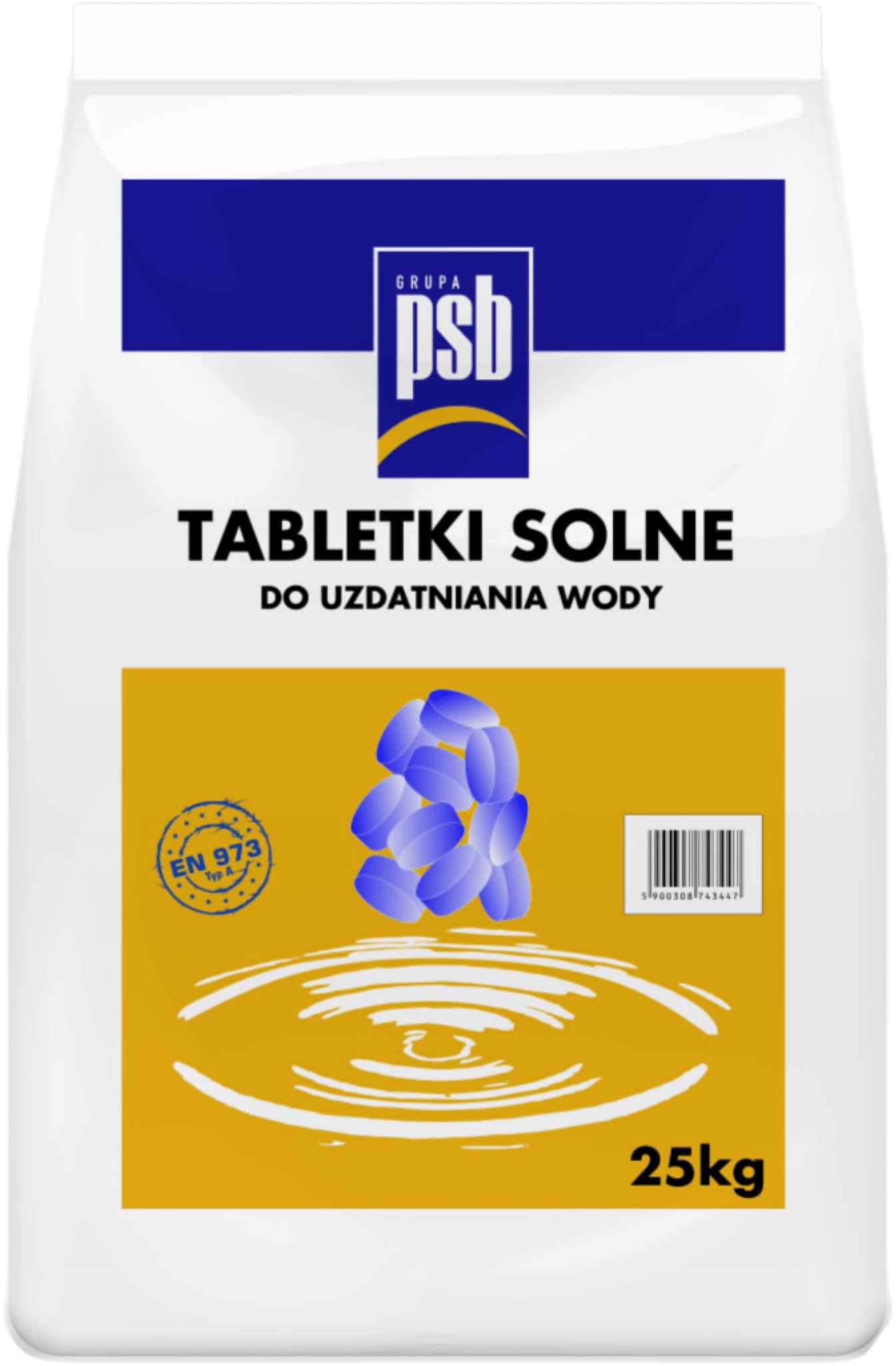 Tabletki solne do uzdatniania wody. Worek 25kg
