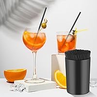 Vista 5 de 500 unidades de 5 pulgadas, soporte para agitador de café negro, para agitadores de café, bar, café, reutilizables, para mezclar café, leche