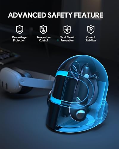 Miniatura 6 de CyberCore by AUBIKA, Next-Gen VR Charging Dock for Meta Quest 3Quest ProOculus Quest 2Pico 4(Black)