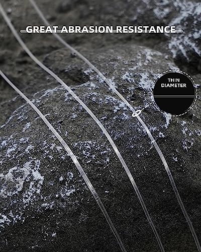 Image of BLUEWING Monofilament Fishing Line Clear Mono Fish Wire Thin Diameter String 6-400 lbs, 50-3000 Yards