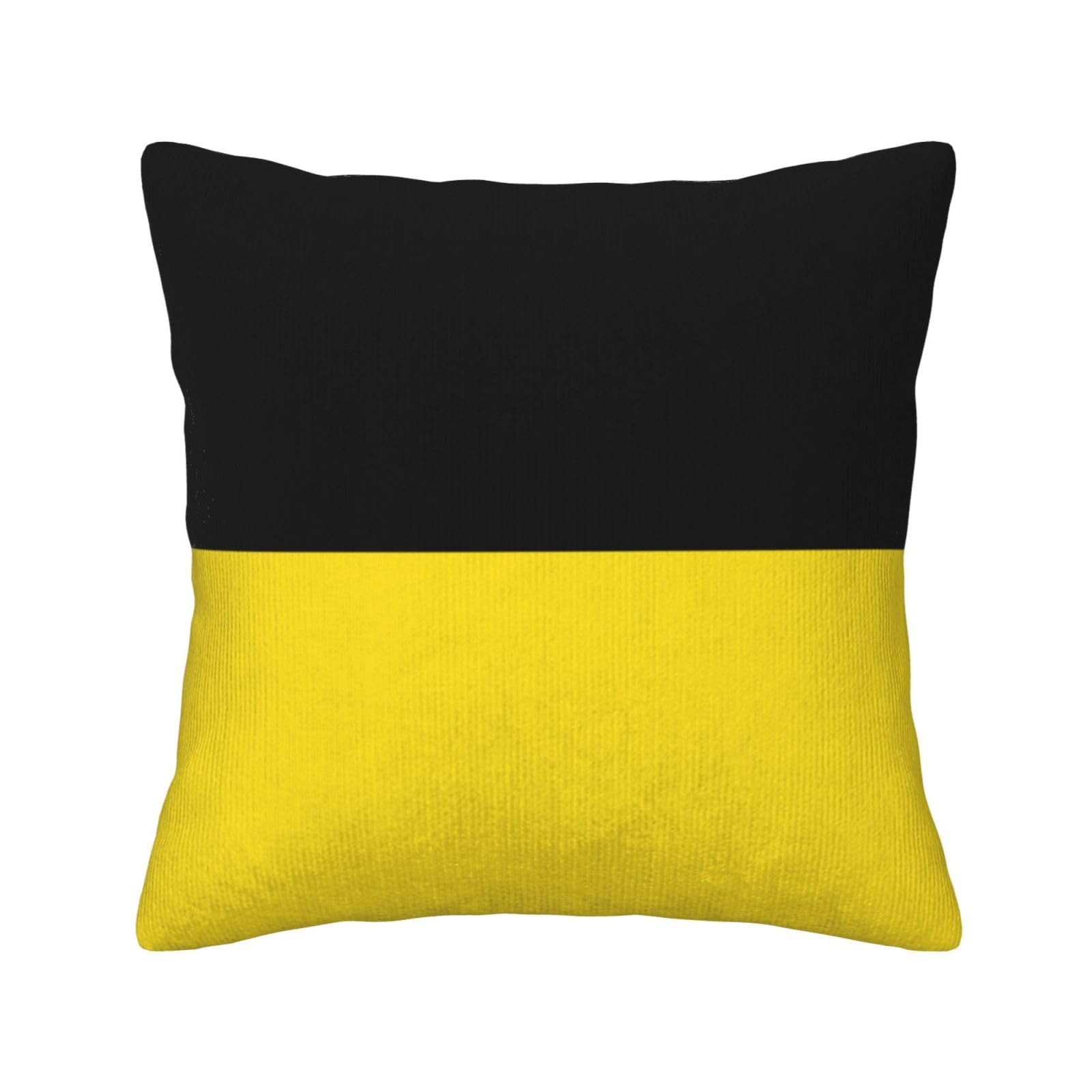 HGIUYDRD Flag of Baden-Württemberg Print Corduroy Throw Pillow with Invisible Zipper Closure for Living Room, Couch and Bed