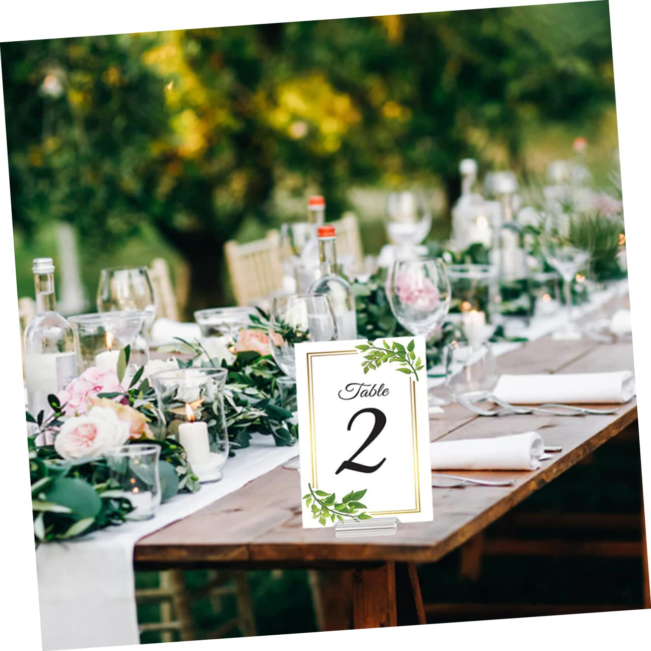 Zerodeko 36pièces Supports De Carte Acrylique Transparent Porte-nom Présentoirs Pour Événements Mariages Restaurants Et Cafés