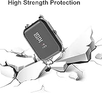 Vista 4 de Juego de 3 fundas protectoras de pantalla compatibles con Amazfit GTS 4 Mini/Bip U Pro/Bip S/Bip Lite/Bip 1S Watch, TPU de color suave a prueba