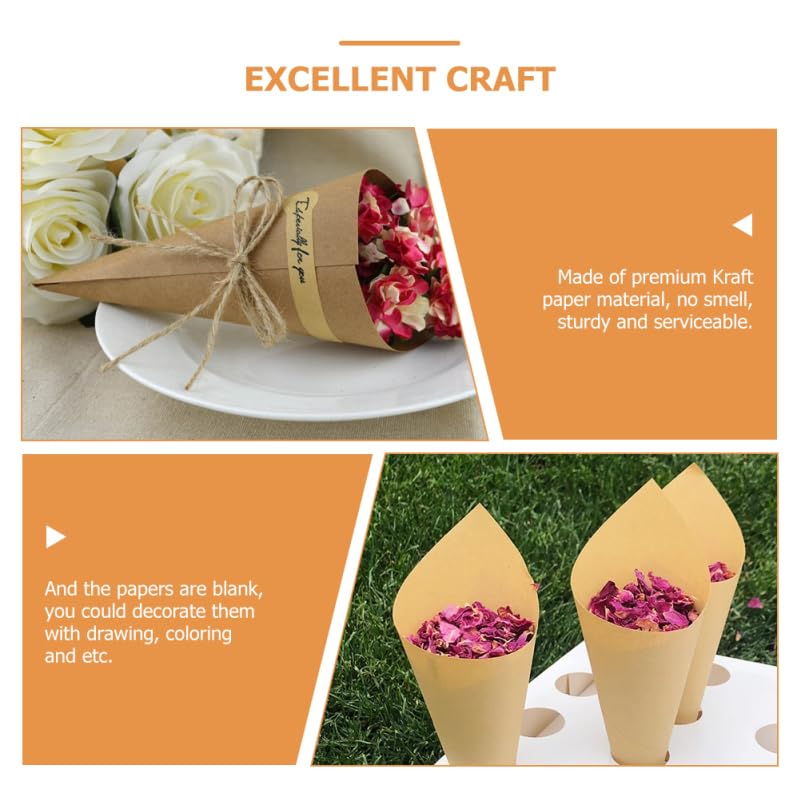 Cornets de charcuterie en papier kraft pour buffets de réception - 6
