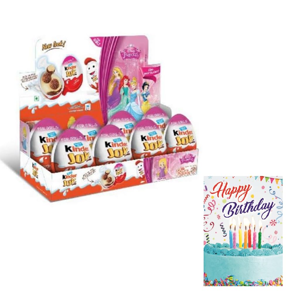 SFU E Com 8 Pieces Kinder Joy With Birthday Card | Gift For Kids | Kids Chocolate Gift Hamper | Birthday Combo | 014 (B0CY2FCSCN) Amazon Price History, Amazon Price Tracker