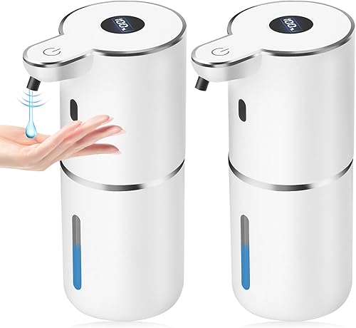 Paquete de 2 dispensadores automáticos de jabón, dispensador automático de jabón líquido actualizado 2025 sin contacto, dispensadores de jabón disponible en Yaxa Costa Rica