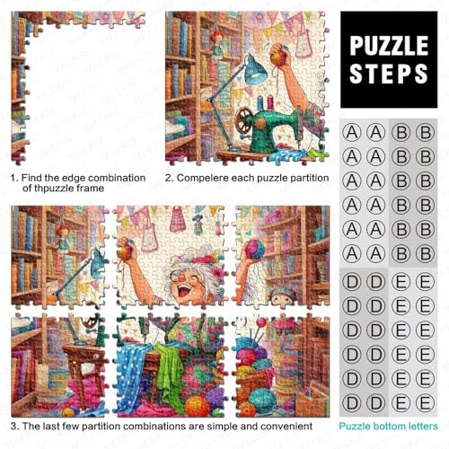 Puzzle de 1000 piezas Ewing Lady, juego educativo idóneo para regalar a mayores de 12 años 4
